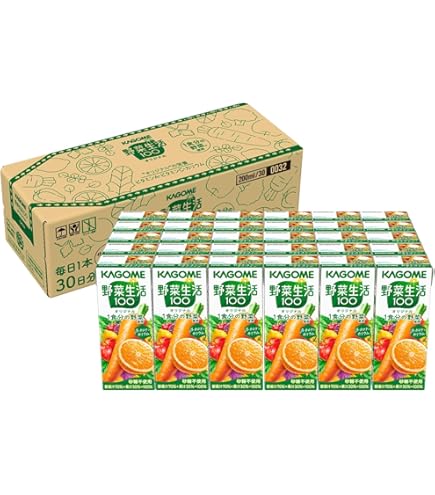 Amazon.co.jp: カゴメ 野菜生活100 福島あかつき桃ミックス 195ml×24本